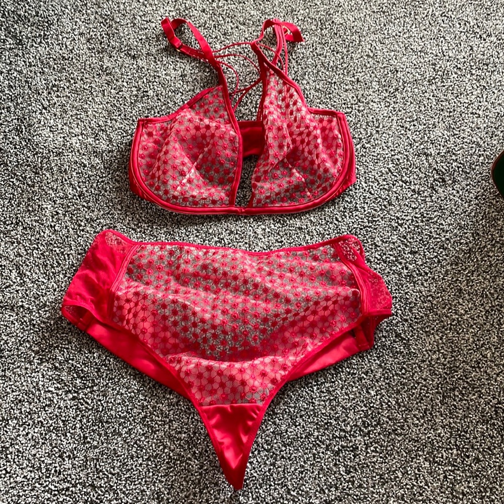 Red Victoria secret Lingerie set